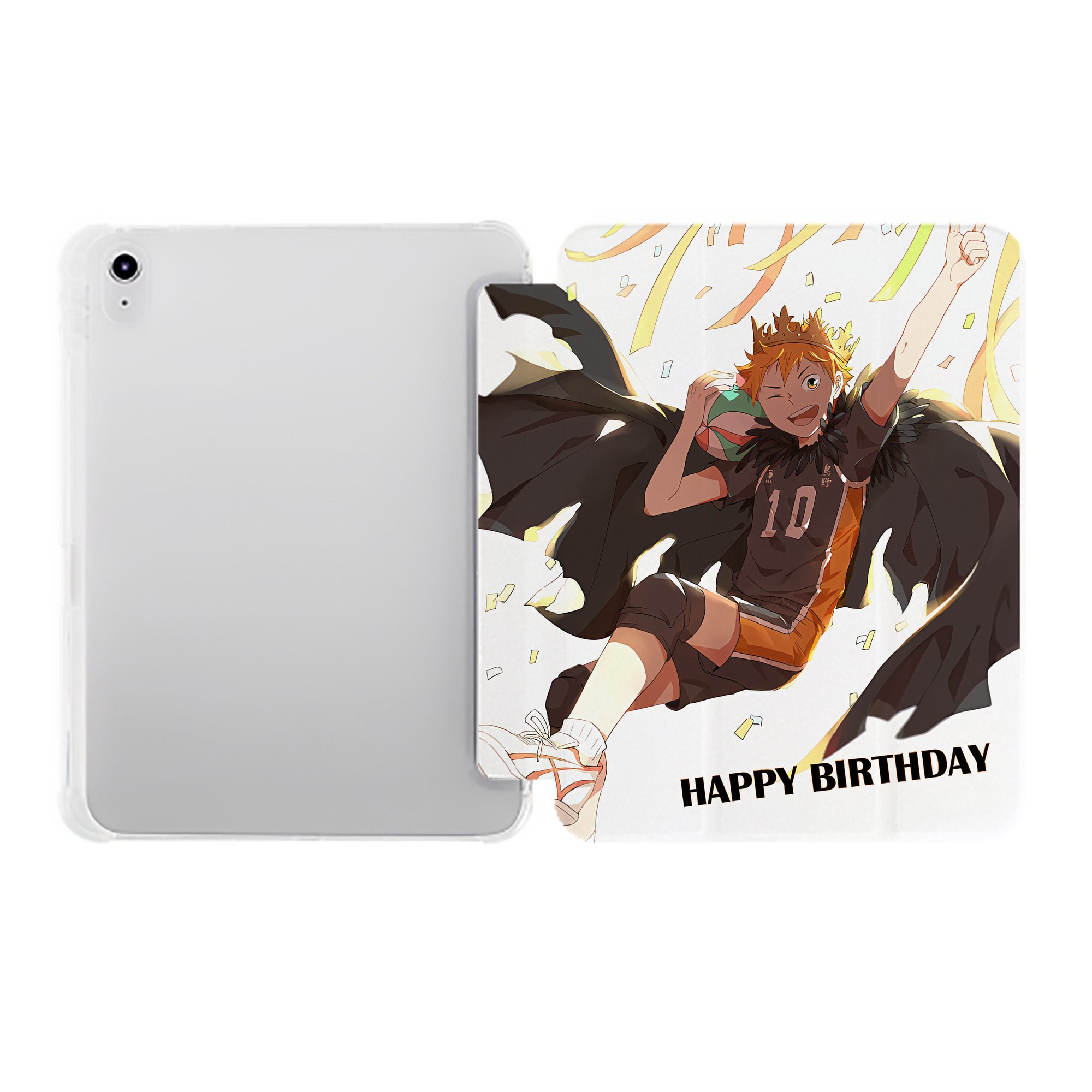 （画像用） ハイキュー!! Haikyu!! IPad ケース ペン収納付き 三つ折りスタンド PUレザー×シリコン 対応機種9.5/10.5/10.9インチ